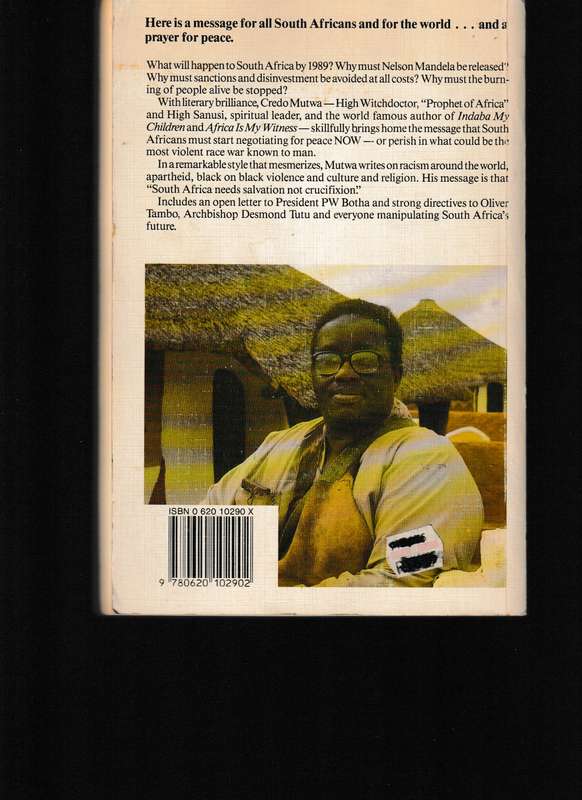 LET NOT MY COUNTRY DIE by CREDO MUTWA