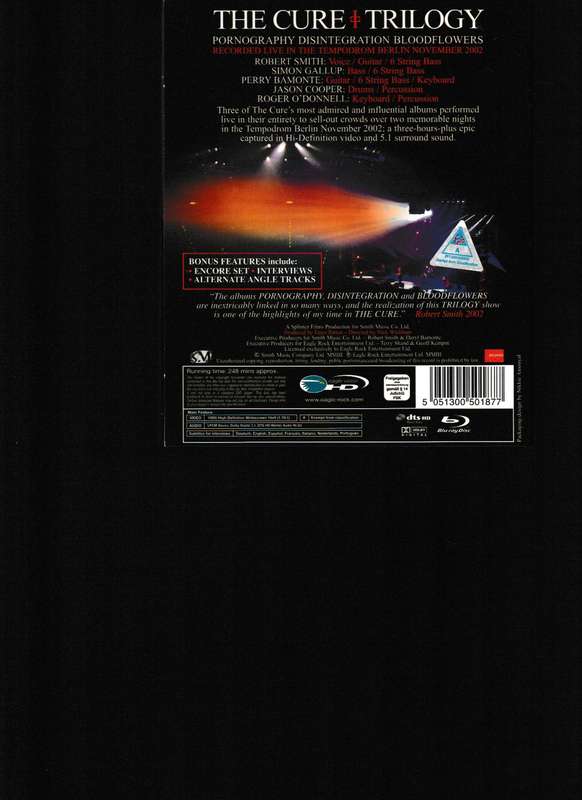 THE CURE TRILOGY BLU RAY