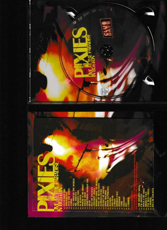 PIXIES, LIVE AT THE PARADISE IN BOSTON DVD