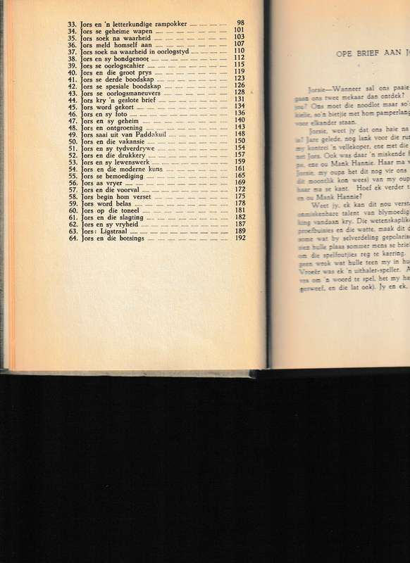 JORS, UIT DIE DAGBOEK VAN 'N PENNELEKKER, SYNDE DIE FILOSOFIEMIES VAN 'N GEWONE MAN ENE JORS