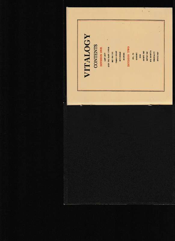 VITALOGY CD