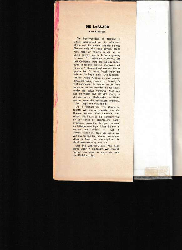 DIE LAFAARD deur KARL KIELBLOCK