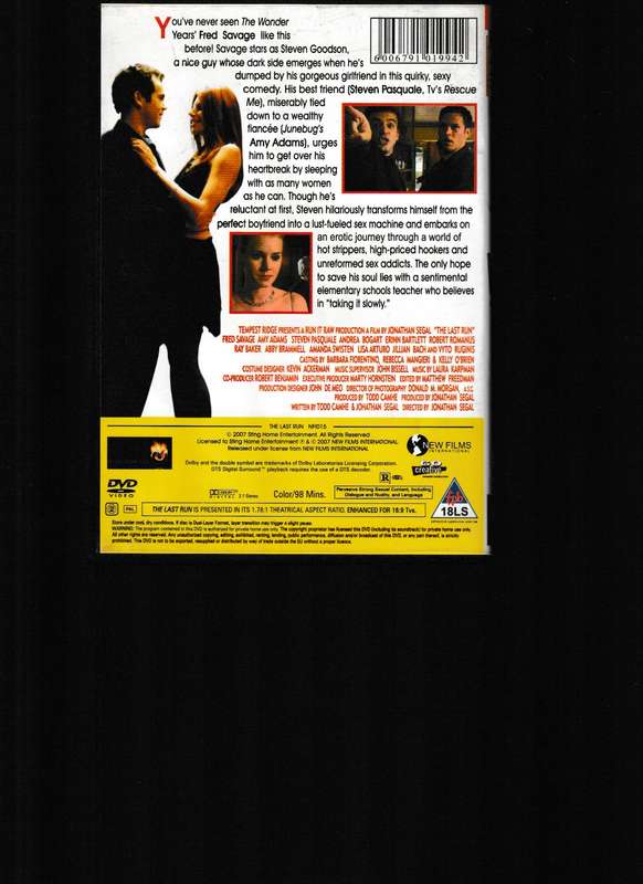 THE LAST RUN DVD