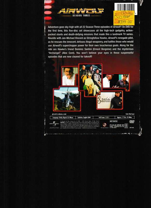 AIRWOLF, SEASON 3 ON DVD BOX SET