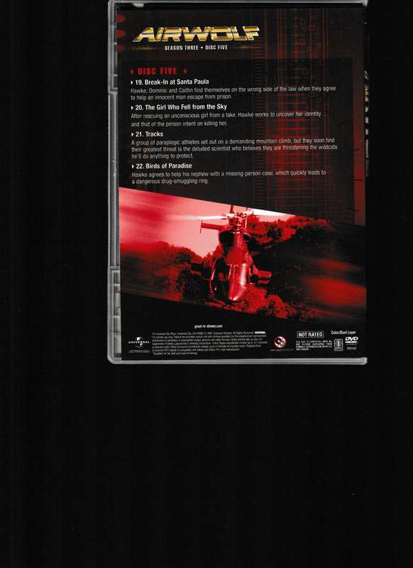 AIRWOLF, SEASON 3 ON DVD BOX SET