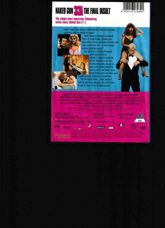 NAKED GUN 33 1/3 THE FINAL INSULT DVD