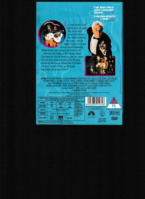 THE NAKED GUN 2 1/2 DVD