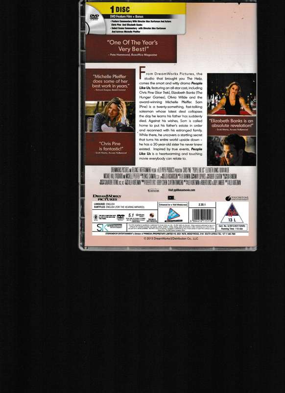 PEOPLE LIKE US DVD