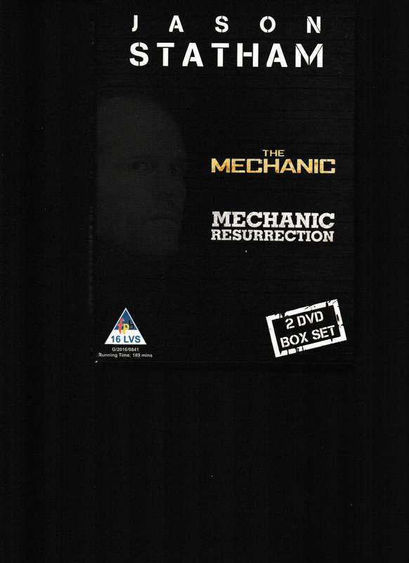 JASON STATHAM, THE MECHANIC AND MECHANIC RESURRECTION DVD BOX SET