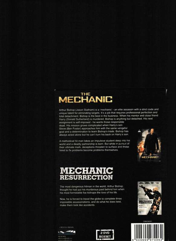 JASON STATHAM, THE MECHANIC AND MECHANIC RESURRECTION DVD BOX SET