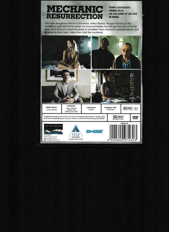 JASON STATHAM, THE MECHANIC AND MECHANIC RESURRECTION DVD BOX SET