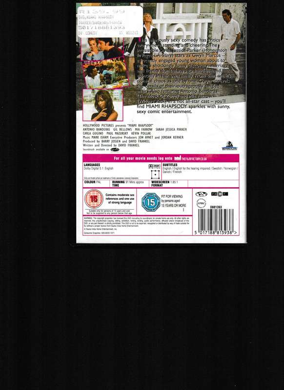 MIAMI RHAPSODY DVD