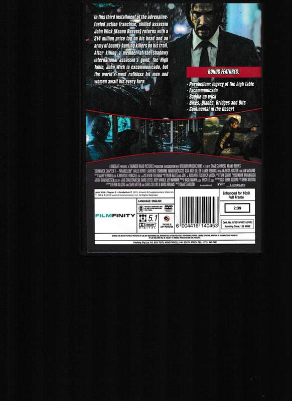 JOHN WICK 3 DVD