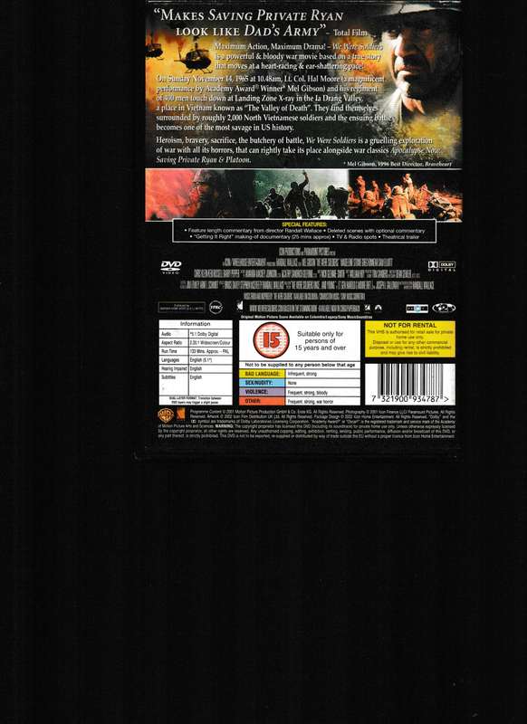 WE WERE SOLDIERS DVD