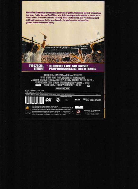 BOHEMIAN RHAPSODY DVD