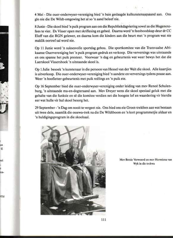 LAERSKOOL VISSERSHOEK, DIE EERSTE EEU 1891-1991 *GETEKEN*