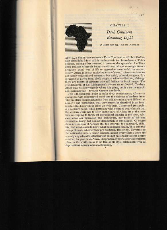 INSIDE AFRICA by JOHN GUNTHER