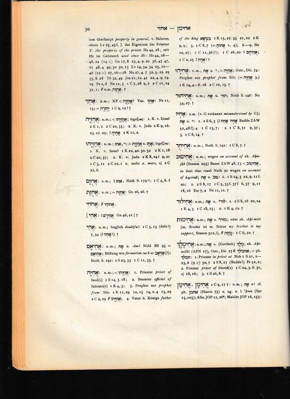 LEXICON IN VETERIS TESTAMENTI LIBROS