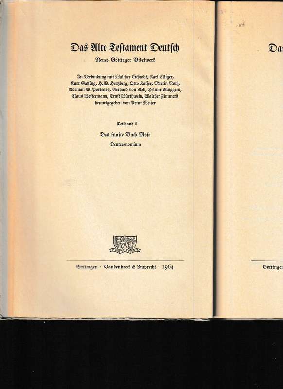 DAS ALTE TESTAMENT DEUTCH 8