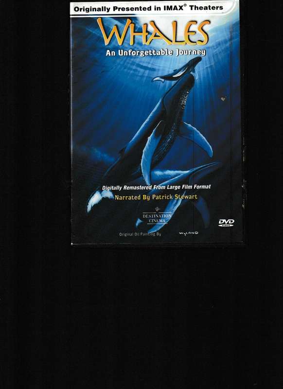 WHALES, AN UNFORGETTABLE JOURNEY DVD, ORIGINALLY PRESENTED IN IMAX