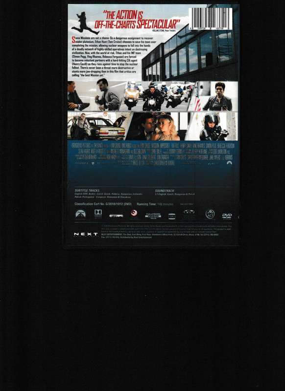MISSION IMPOSSIBLE: FALLOUT DVD