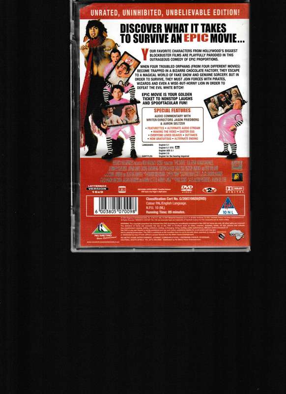 EPIC MOVIE DVD