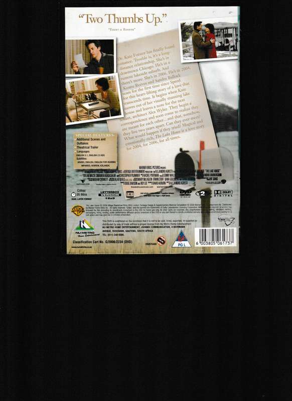 THE LAKE HOUSE DVD