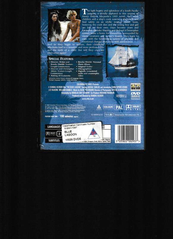 THE BLUE LAGOON DVD