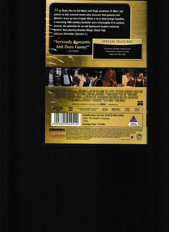 KATE & LEOPOLD DVD