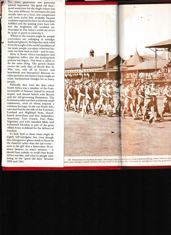 AS WE WERE, SOUTH AFRICA 1939-1941