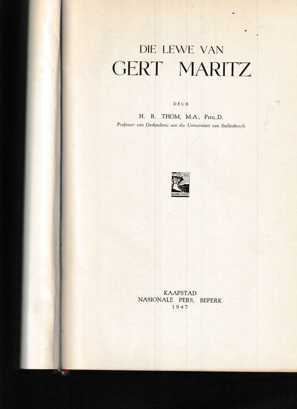 DIE LEWE VAN GERT MARITZ