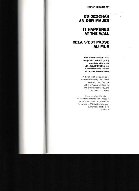 IT HAPPENED AT THE WALL