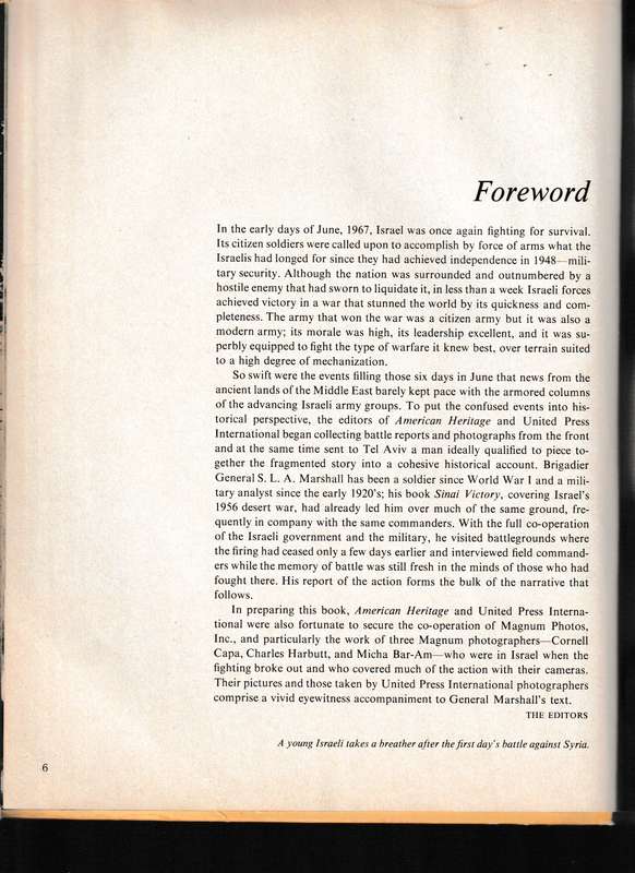 SWIFT SWORD, THE HISTORICAL RECORD OF ISRAEL'S VICTORY, JUNE 1967 * SIGNED WITH DEDICATION MESSAGE*