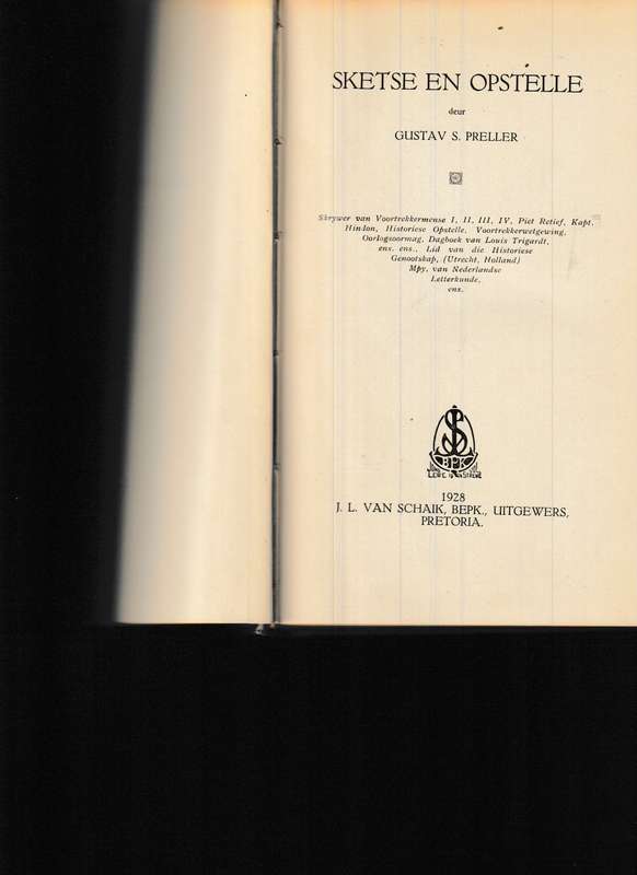 SKETSE & OPSTELLE deur GUSTAV S PRELLER
