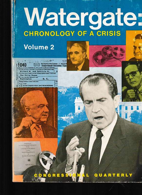 WATERGATE: CRONOLOGY OF A CRISIS, IN TWO VOLUMES PLUS HANDWRITTEN LETTER BY KEN OWEN