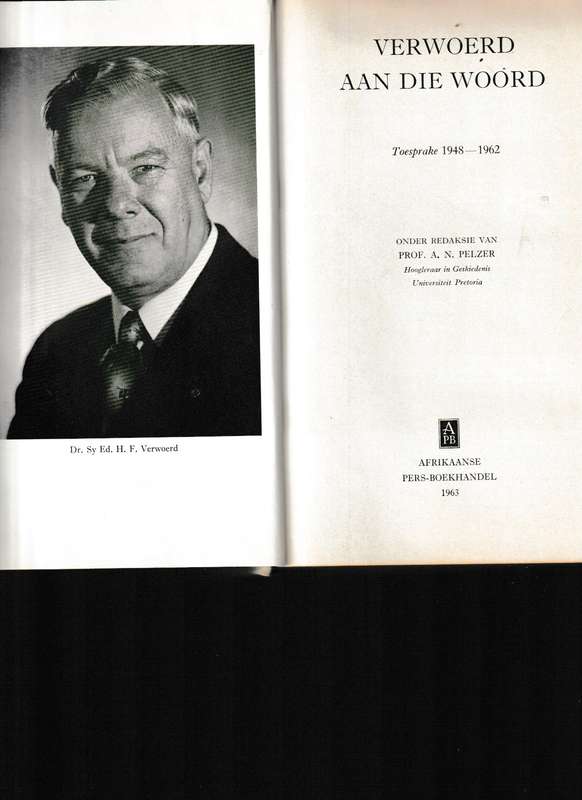 VERWOERD AAN DIE WOORD, TOESPRAKE 1948-1962