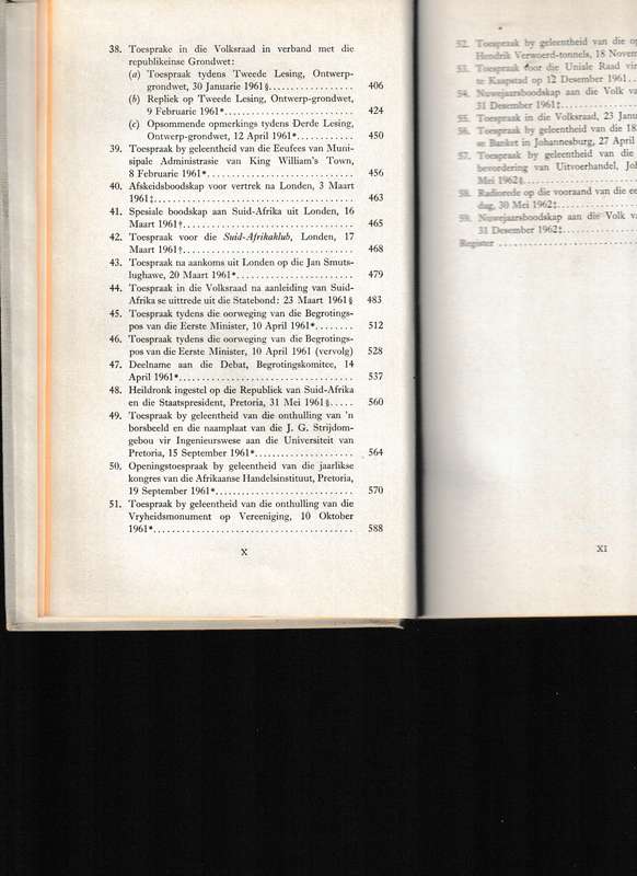 VERWOERD AAN DIE WOORD, TOESPRAKE 1948-1962