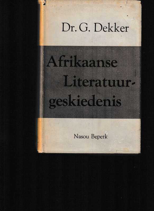 AFRIKAANSE LITERATUUR-GESKIEDENIS