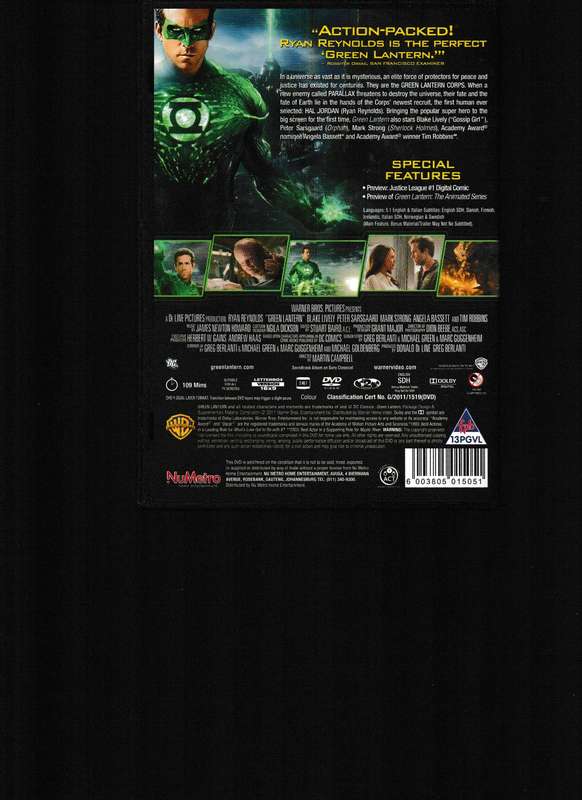 GREEN LANTERN DVD