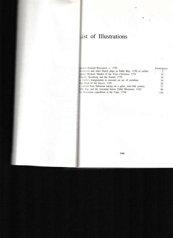 THE CAPE OF GOOD HOPE AND FOREIGN CONTACTS 1735-1755