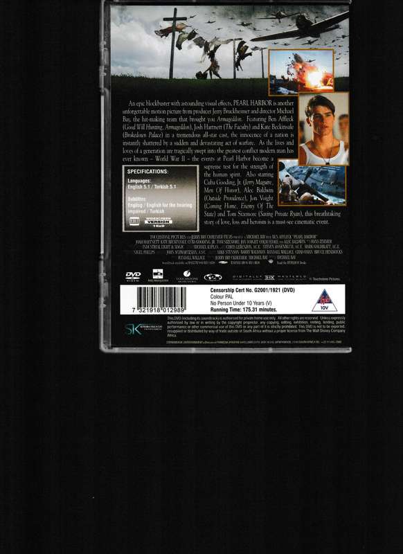 PEARL HARBOR DVD