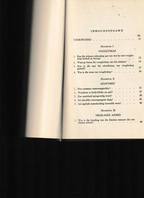 VOOGDYSKAP EN APARTHEID