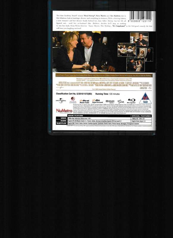 IT'S COMPLICATED BLU RAY