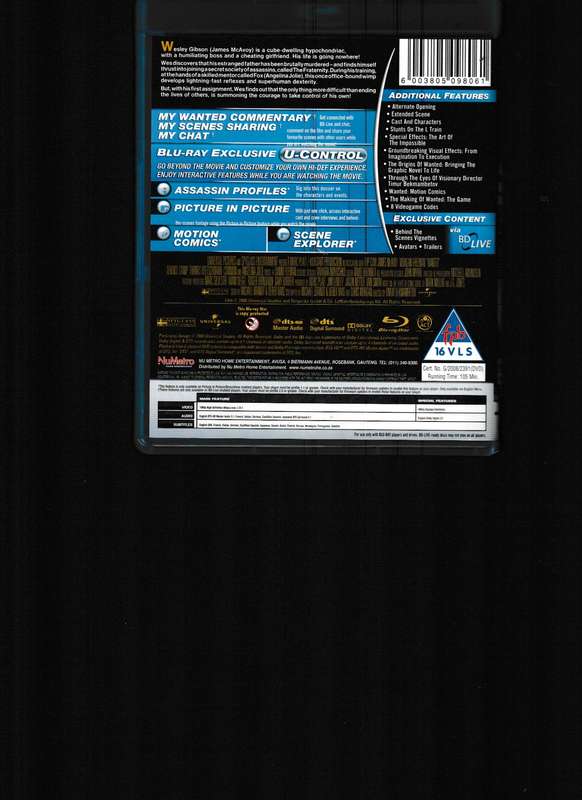 WANTED BLU RAY