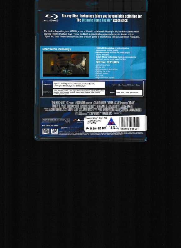 HITMAN BLU RAY