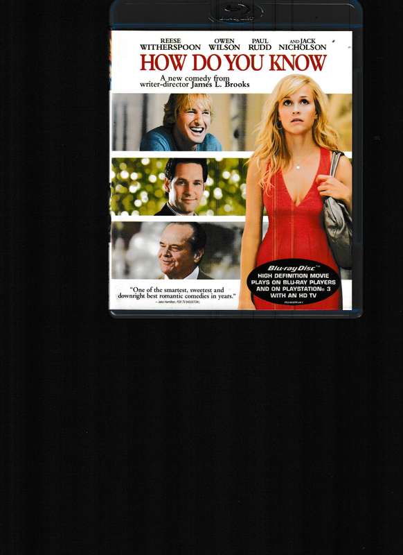 HOW DO YOU KNOW BLU RAY