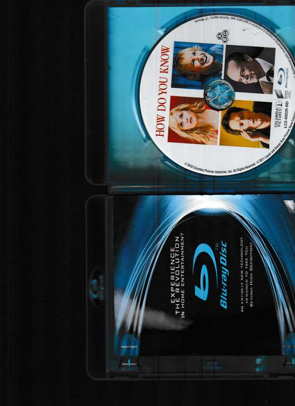 HOW DO YOU KNOW BLU RAY