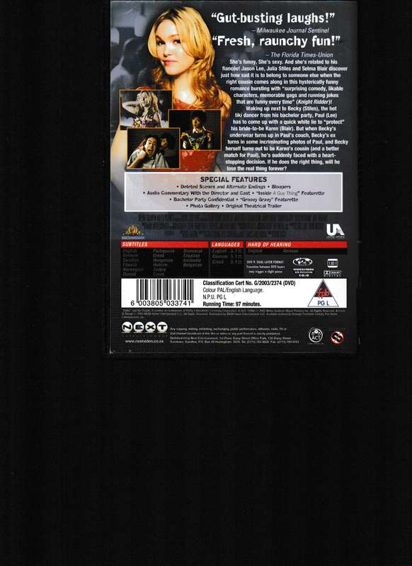 A GUY THING DVD