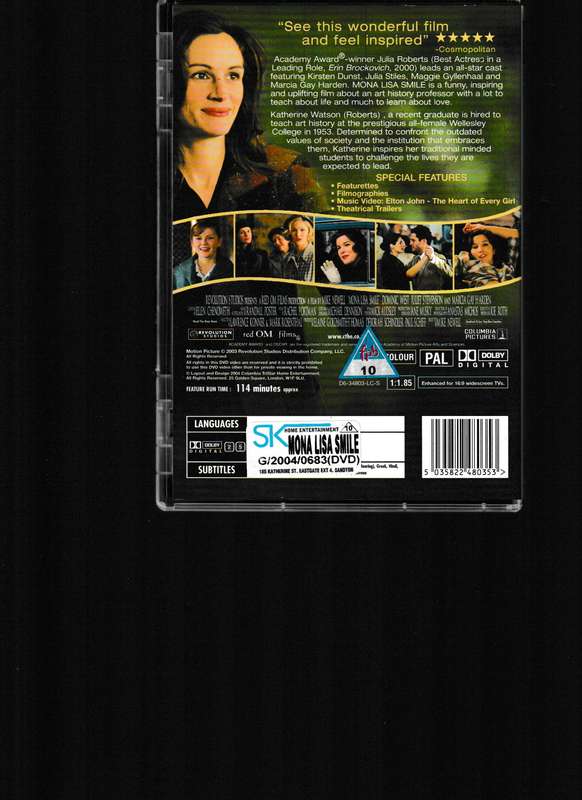 MY BEST FRIEND'S WEDDING, ERIN BROCKOVICH, MONA LISA SMILE 3 DVD COLLECTOR'S PACK
