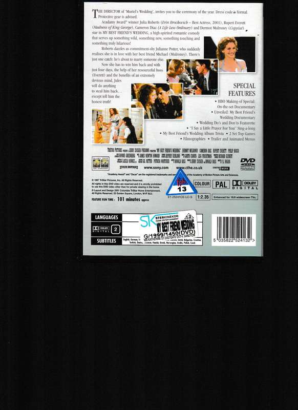 MY BEST FRIEND'S WEDDING, ERIN BROCKOVICH, MONA LISA SMILE 3 DVD COLLECTOR'S PACK
